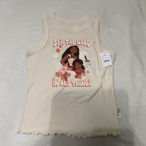 NWT Disney Moana 2 Sleeveless T-shirt Girls Size L(10/12)